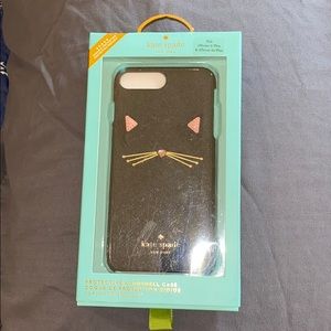 NIB Kate Spade iPhone 8 Plus leather cat case